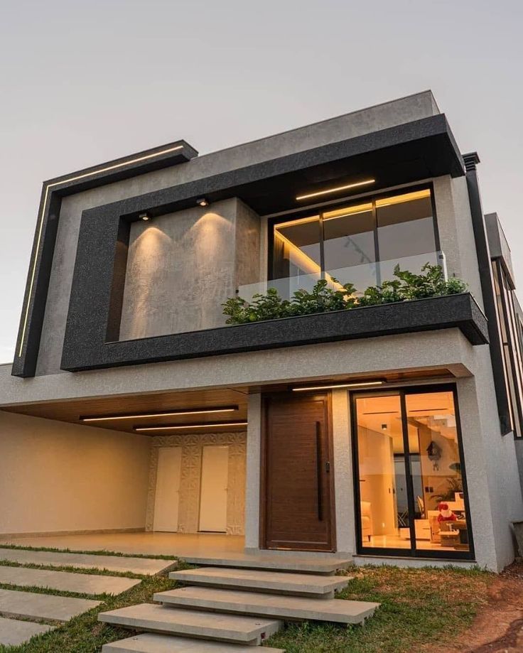 Fachada de casa preta: exemplos da tendência no design de