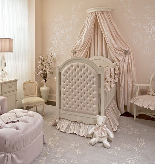 quarto de bebê menina provençal rosa